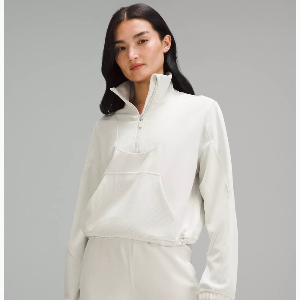 Lululemon Brushed Softstreme Ribbed Half Zip